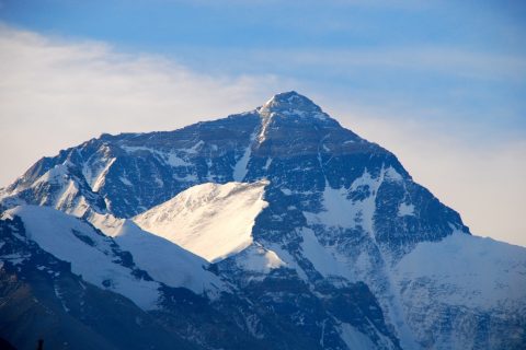 Re-measuring of Mt. Everest